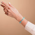 Aquamarin | 925 Sterling Silber | Meerjungfrau Glaskiesel Armband